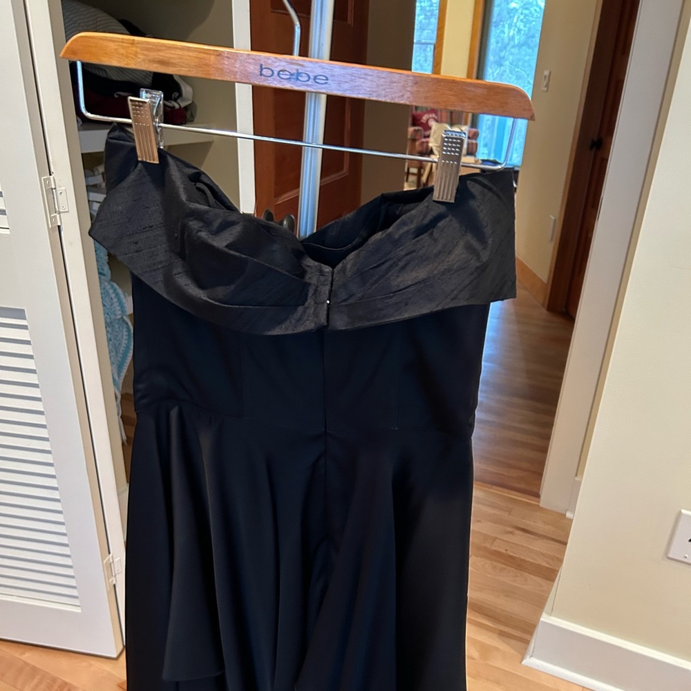 Emporio Armani black dress off the shoulder dress